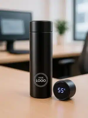 Smart Temperature Insulated Bottle – Black