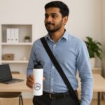 Steel Water Bottle [ Sipper B ] - White