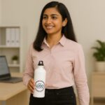 Sipper Aluminum Water Bottle – White