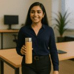 Bamboo Stainless Steel Water Bottle