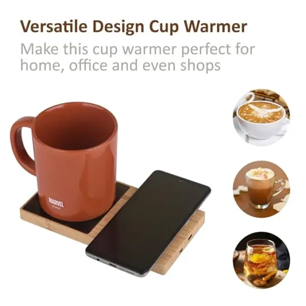 2 in 1 Wireless Charger with Cup Warmer