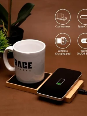 2 in 1 Wireless Charger with Cup Warmer
