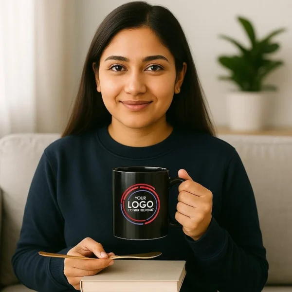 Black Coffee Mug A++ Grade - Glassy Finish