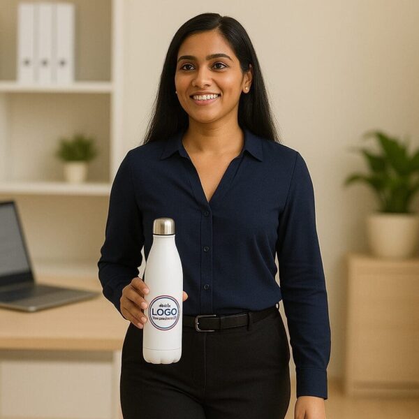 Premium Thermal White Drop Water Bottle