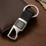 Premium Leather Metal Keychain