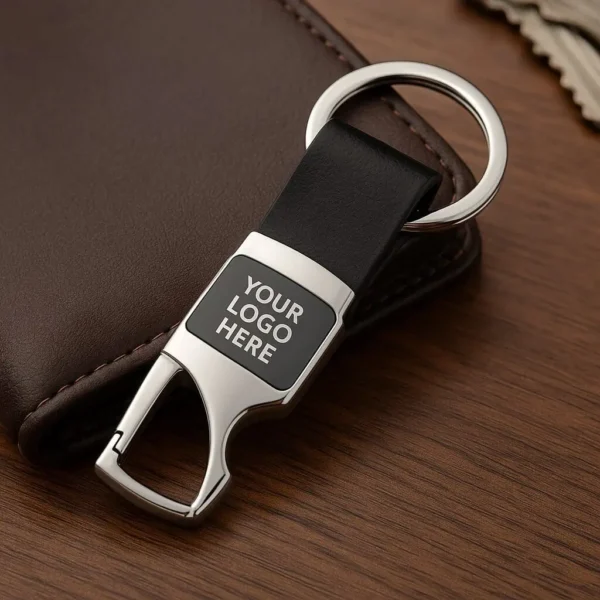 Premium Leather Metal Keychain