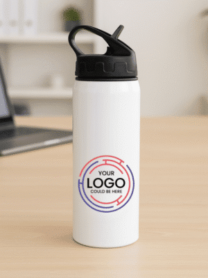 Steel Water Bottle [ Sipper B ] - White